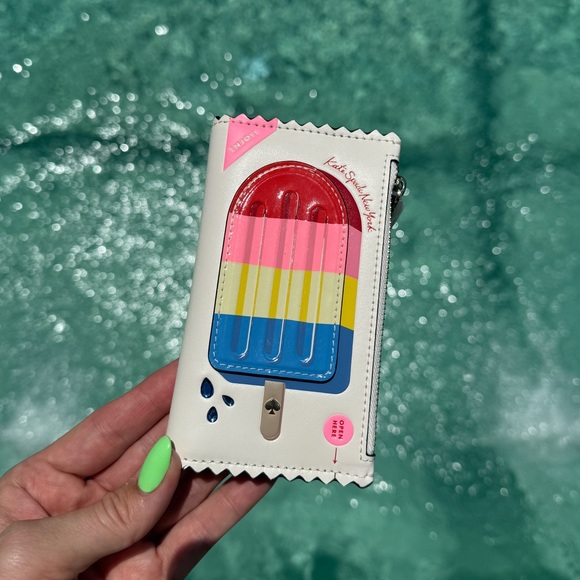 Kate Spade Snack Bar Popsicle Small Slim Bifold Wallet - Picture 2 of 4